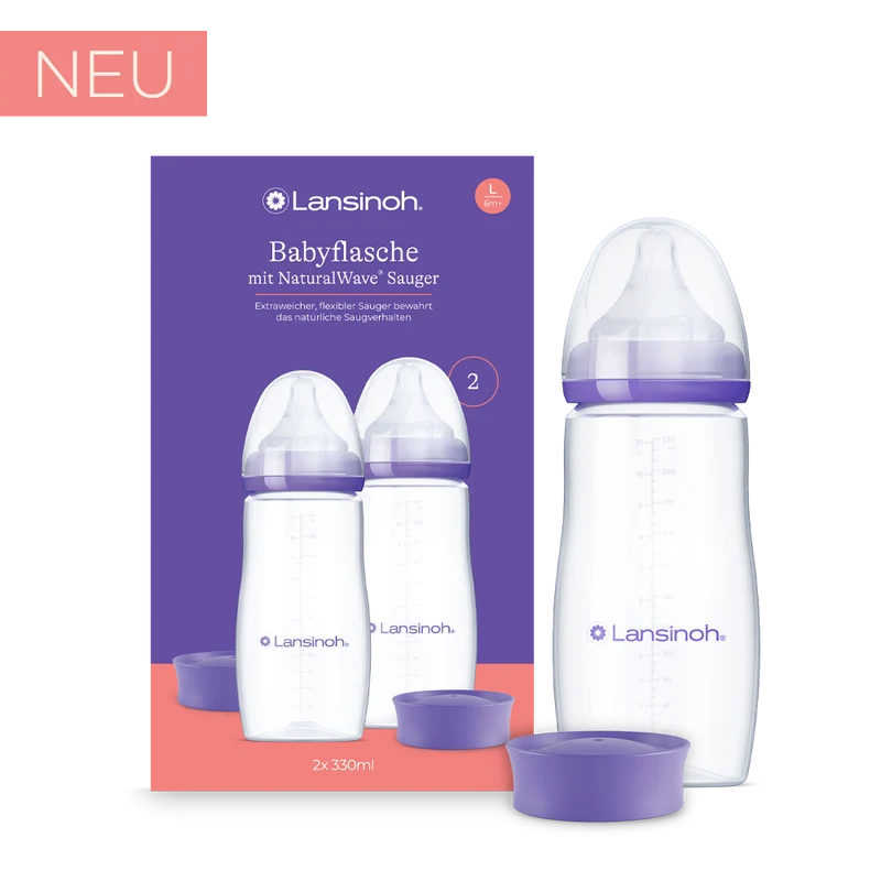 NEU: Babyflasche mit NaturalWave® Sauger L, 2 x 330ml
