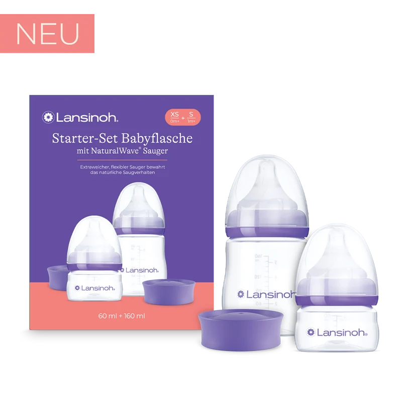 NEU: Starter-Set Babyflaschen mit NaturalWave® Sauger XS & S
